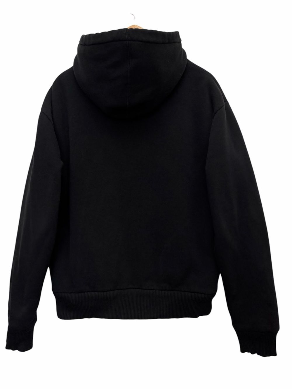 Fox Racing Sasquatch Men Sz L Black Faux Fur Lined Zip Hooded Jacket Grunge Y2K - Picture 4 of 12